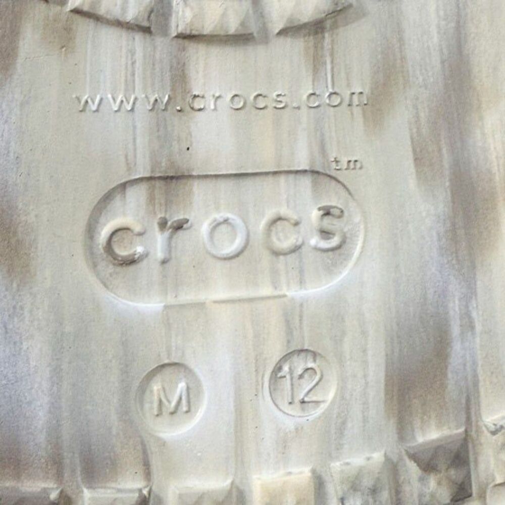 Crocs NWT Sz M12/W14 Bone Multi Classic Crush Platform Clogs - Picture 8 of 9